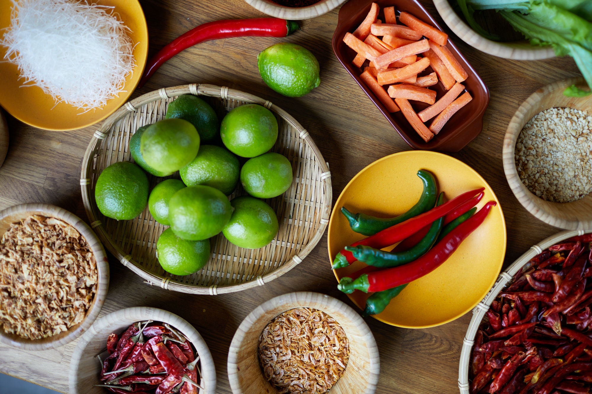 spices and herbs background